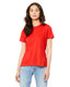 Bella + Canvas B6400 - Women's Relaxed Jersey Short-Sleeve T-Shirt - Poppy