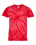 Youth Cyclone Vat-Dyed Pinwheel Short Sleeve T-Shirt - Red