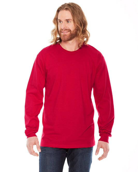 Unisex Fine Jersey Long-Sleeve T-Shirt - Red