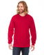 American Apparel 2007W - Unisex Fine Jersey Long-Sleeve T-Shirt - Red