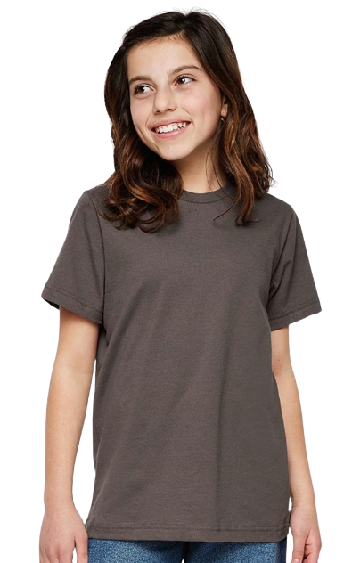 Youth Fine Jersey T-Shirt - Charcoal