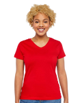 Women's Premium Jersey V-Neck T-Shirt - Red