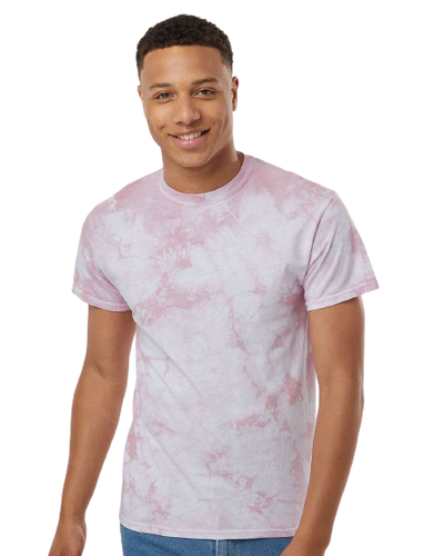 Crystal Tie Dye T-Shirt - Rose