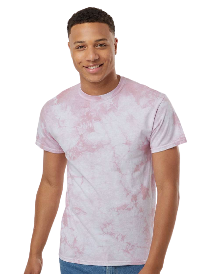 Crystal Tie Dye T-Shirt - Rose