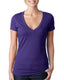 Next Level 6640 - Women's CVC Deep V - Purple Rush