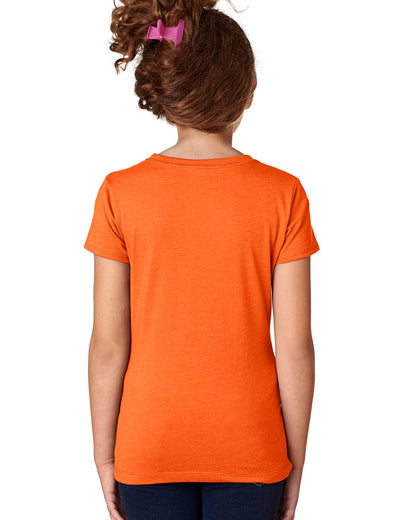 Girl's Youth Princess CVC T-Shirt - Orange