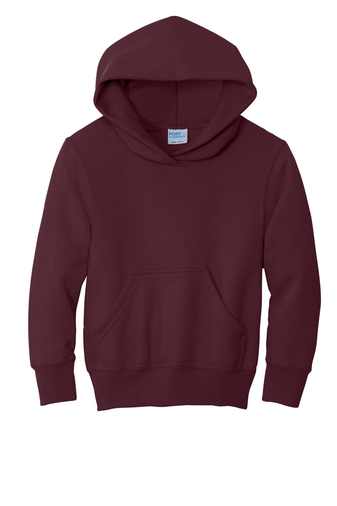 Youth Core Fleece Pullover Hoodie - Maroon