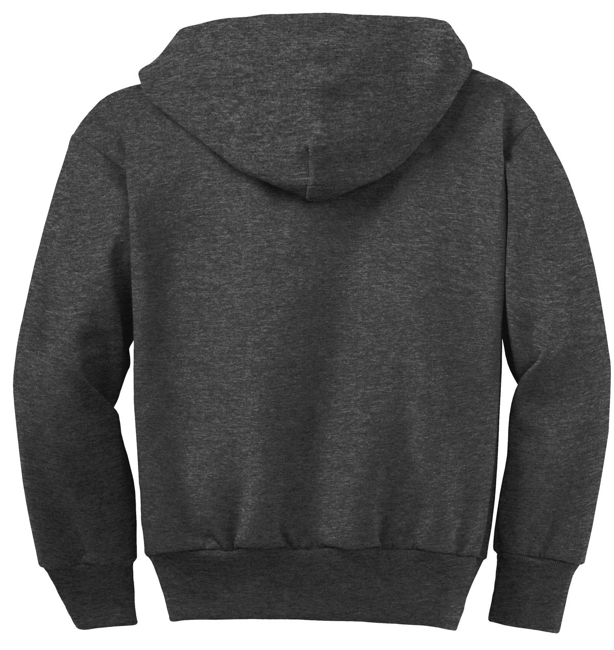 Youth Core Fleece Full-Zip Hoodie - Dark Heather Gray