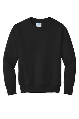 Youth Core Fleece Crewneck Sweatshirt - Jet Black