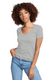 Next Level N1540 - Women's 'Junior fit' Ideal V - Silver