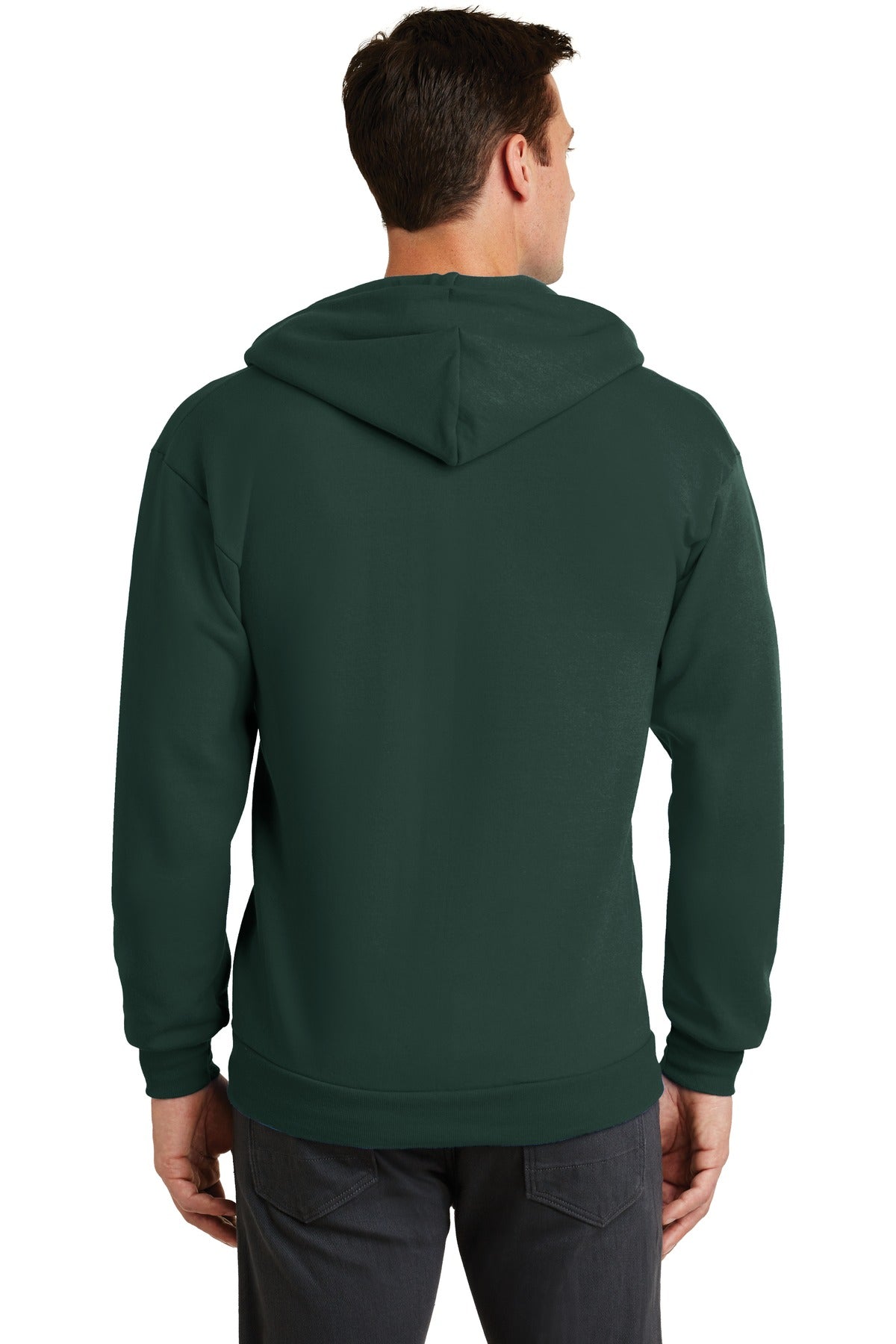 Unisex Core Fleece Full-Zip Hoodie - Dark Green