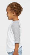 Toddler Baseball T-Shirt - White / Vintage Heather