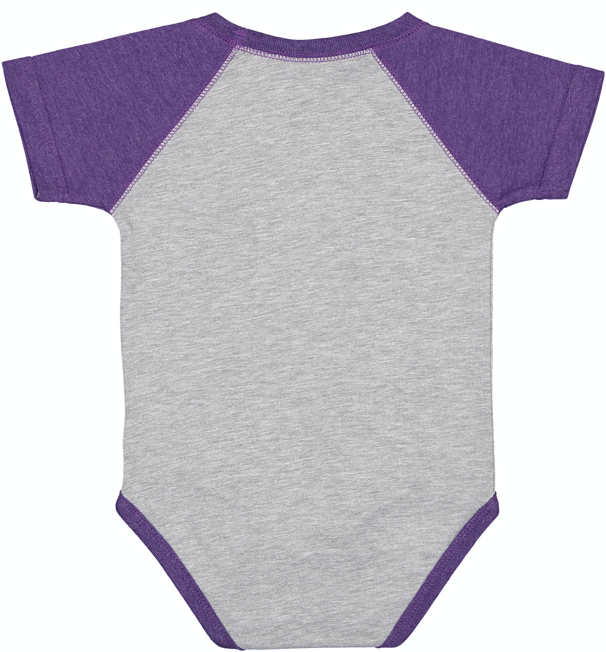 Infant Baseball Bodysuit - Vintage Heather / Vintage Purple