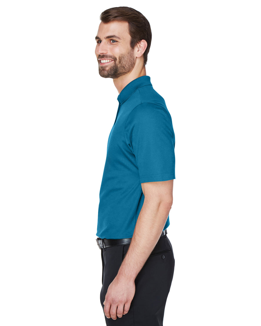 CrownLux Performance™ Men's Plaited Polo - Dark Teal