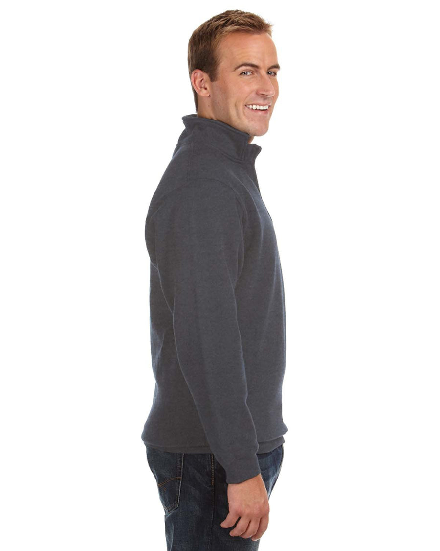 Unisex Heavyweight Fleece Quarter-Zip - Charcoal Heather