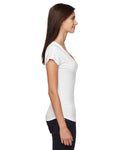 Women's Triblend V-Neck T-Shirt - White