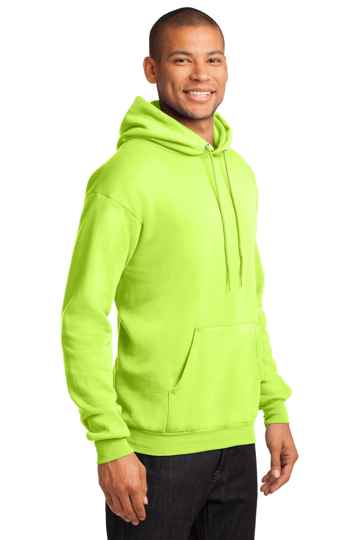 Unisex Core Fleece Pullover Hoodie - Neon Yellow