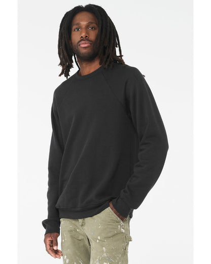 Unisex Sponge Fleece Raglan Sweatshirt - Vintage Black