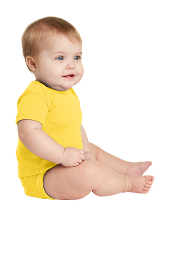 Infant Baby Rib Bodysuit - Yellow
