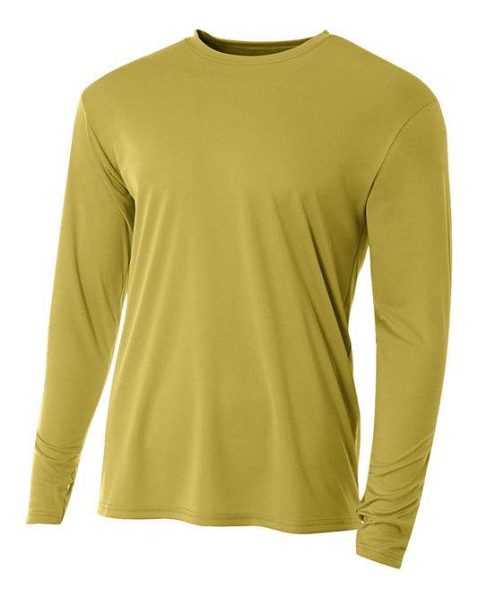 Men's Cooling Performance Long Sleeve T-Shirt - Vegas Gold