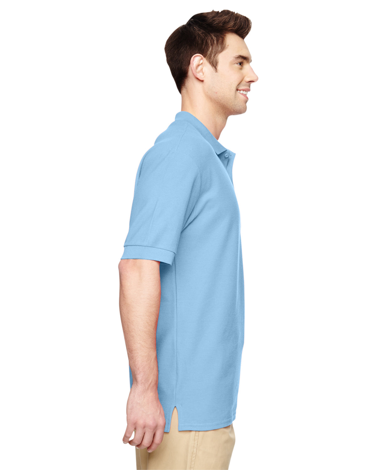 Unisex Premium Cotton®  Double Piqué Polo - Light Blue