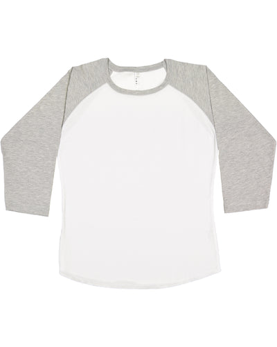 Women's Baseball T-Shirt - White / Vintage Heather