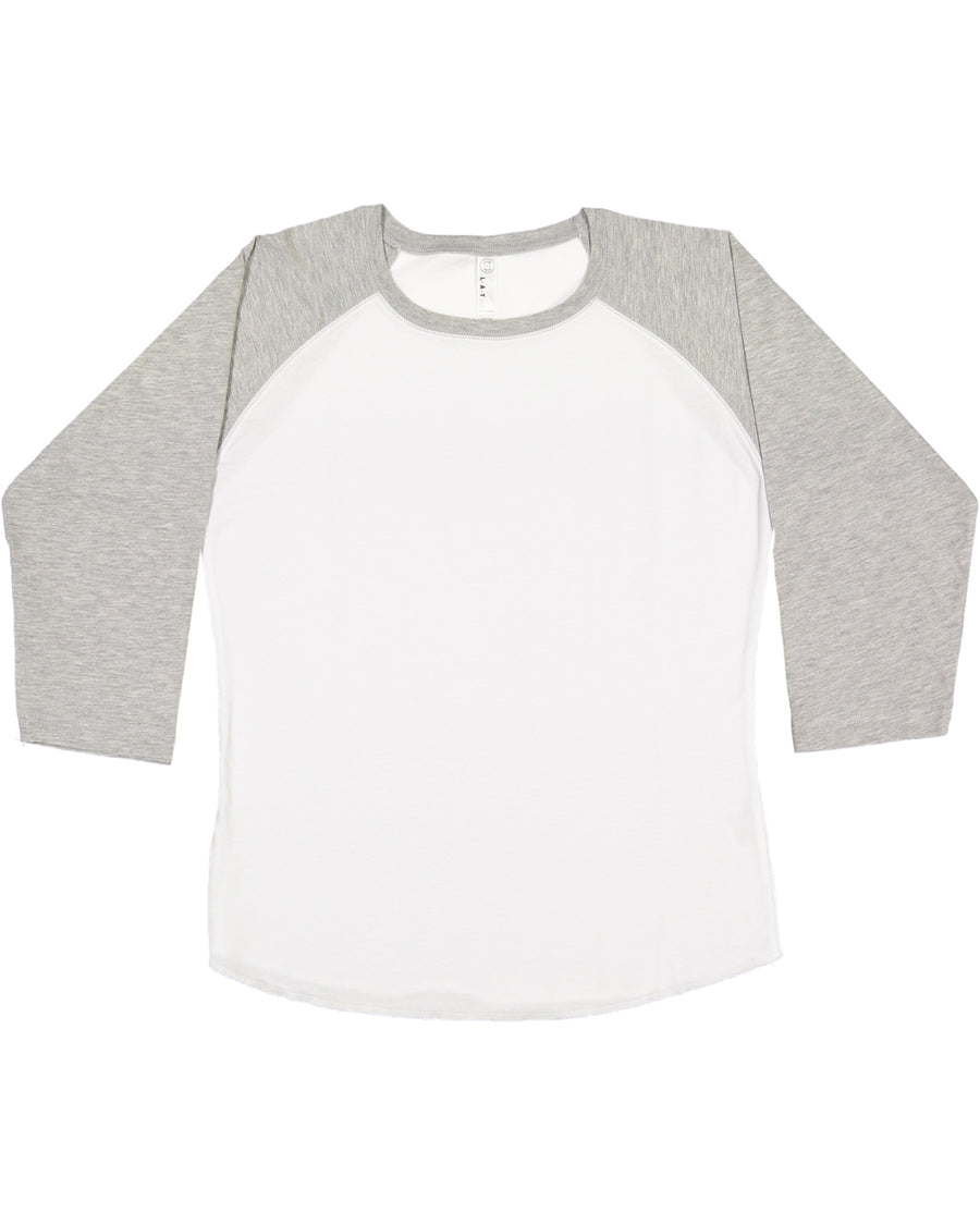 Women's Baseball T-Shirt - White / Vintage Heather