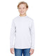 A4 NB3165 - Youth Long Sleeve Cooling Performance Crew Shirt - White