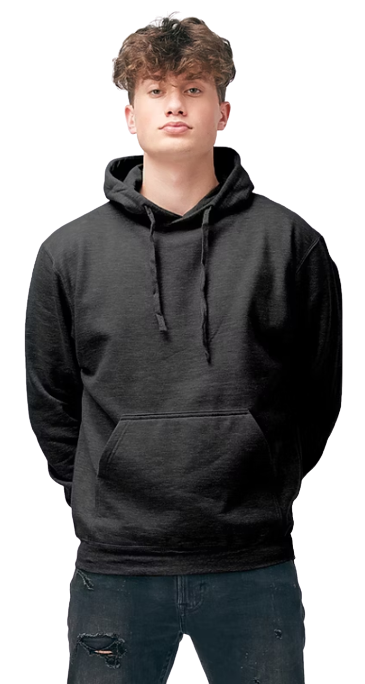Unisex Fleece Pullover Hoodie - Heather Graphite