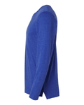Forward Shoulder Long Sleeve Fine Jersey Tee - Vintage Royal / Natural