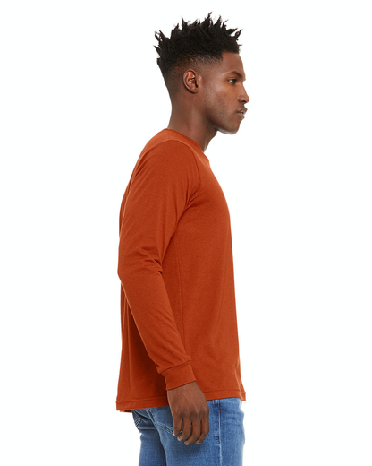 Unisex Jersey Long-Sleeve T-Shirt - Brick Triblend