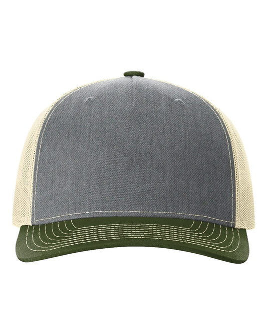 Trucker Cap - Heather Grey/ Birch/ Army Olive
