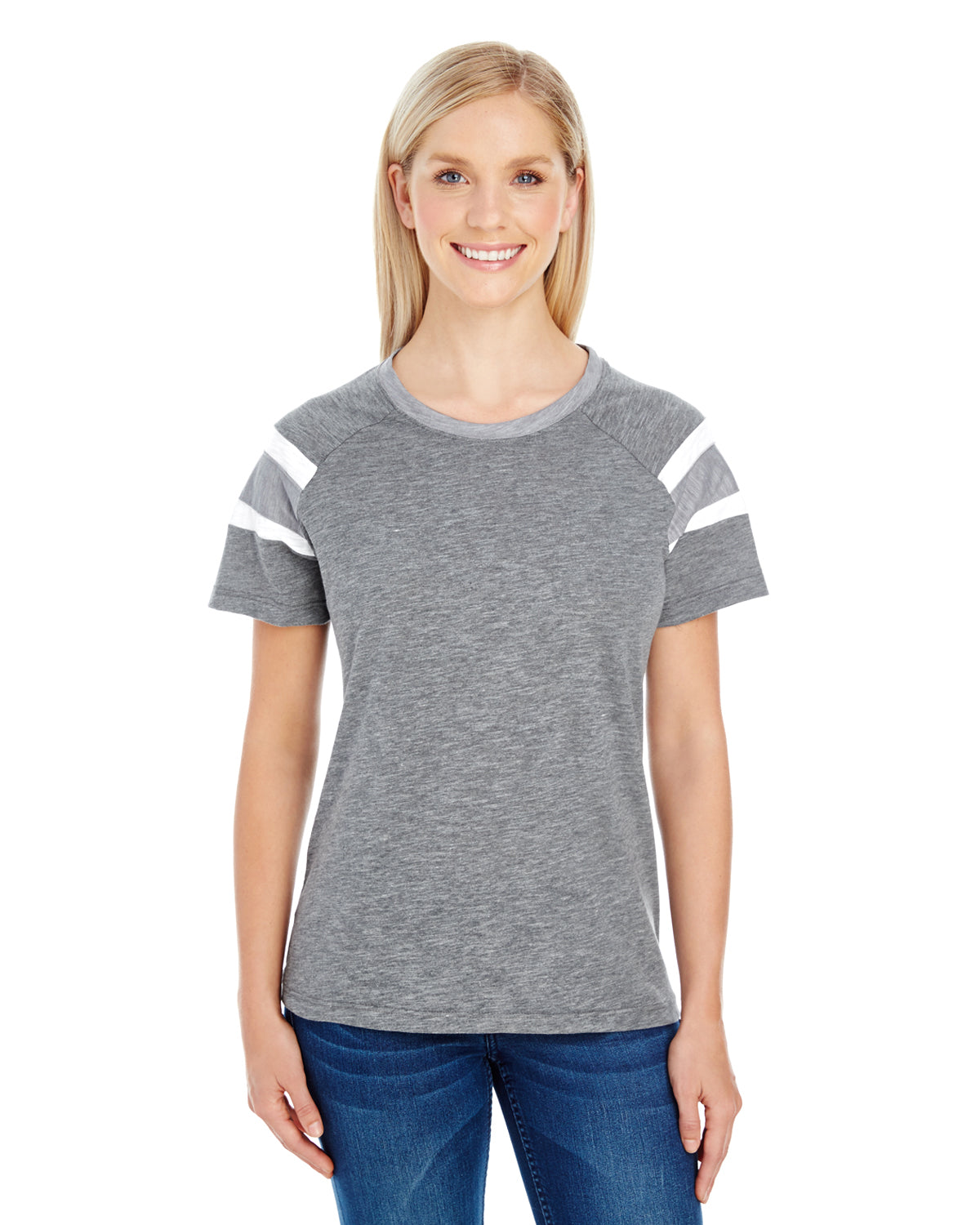 Women's Fanatic Short-Sleeve T-Shirt - Slt / Athletic Heather / White