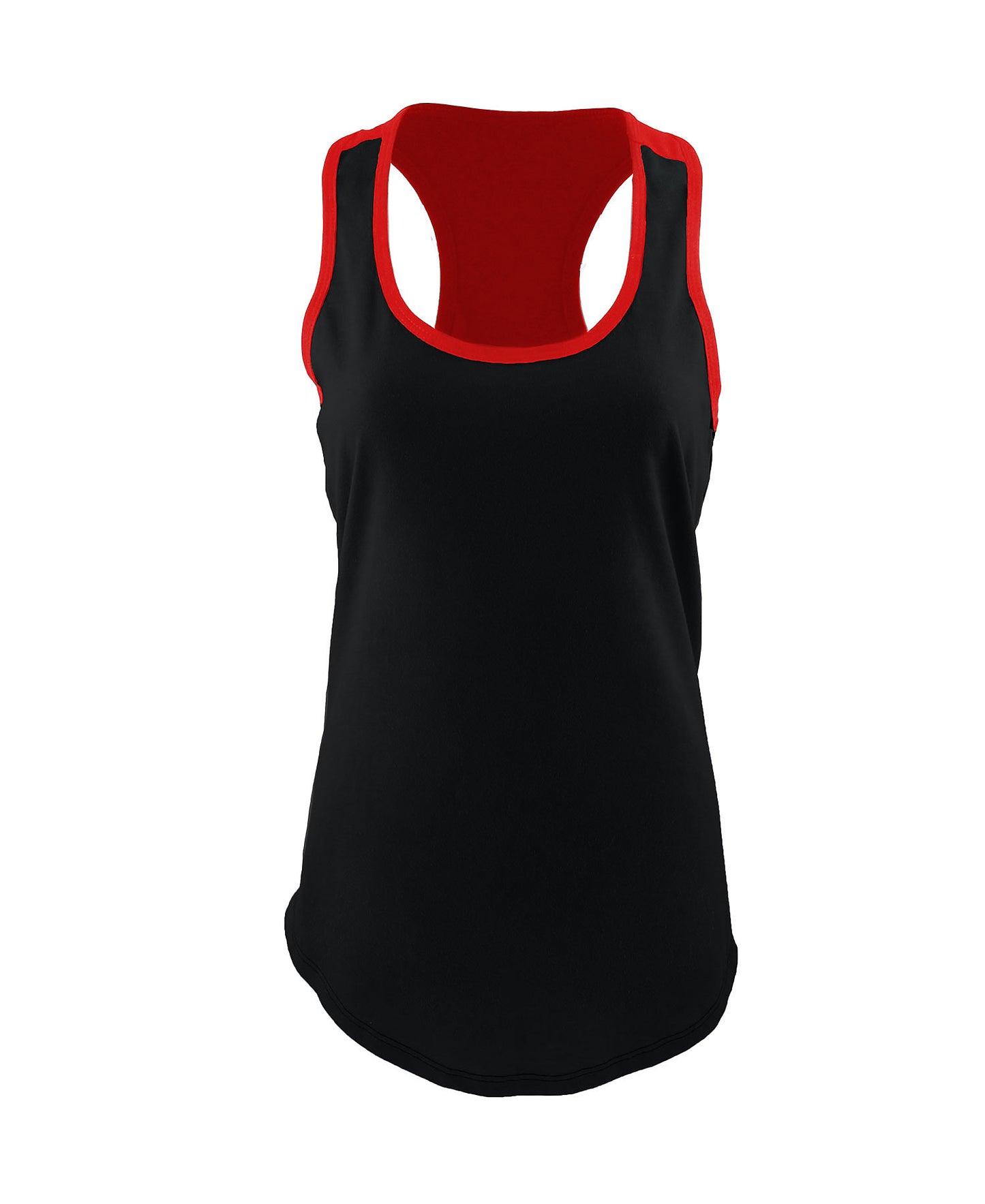 Women's Ideal Colorblock Racerback Tank - Black / Red