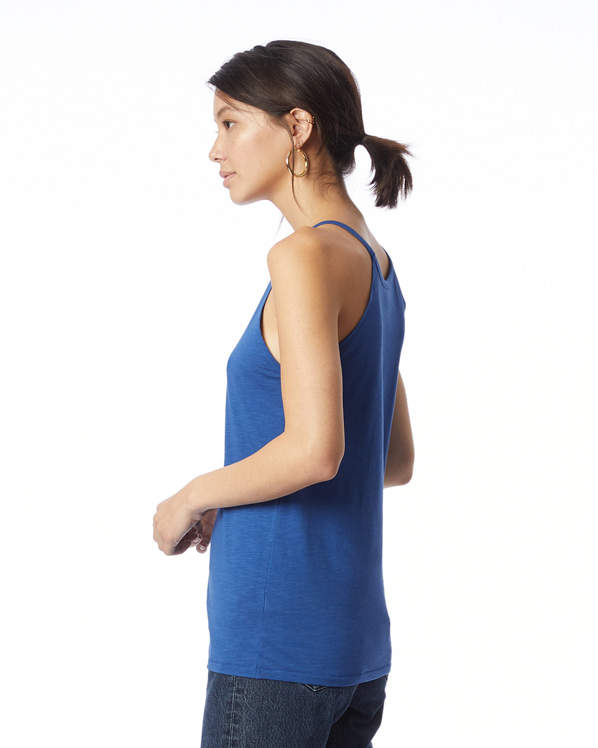 Women's Slub Sporty Tank - Royal Blue