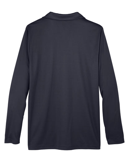 Men's Zone Performance Long Sleeve Polo - Black