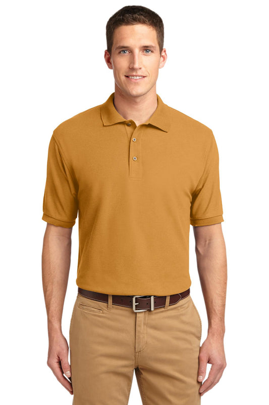 Unisex Silk Touch Polo - Gold