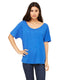 Bella + Canvas 8816 - Women's Slouchy T-Shirt - True Royal Triblend