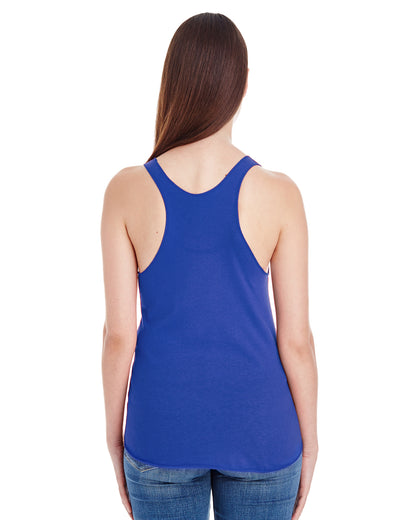Women's Poly-Cotton Racerback Tank - Lapis