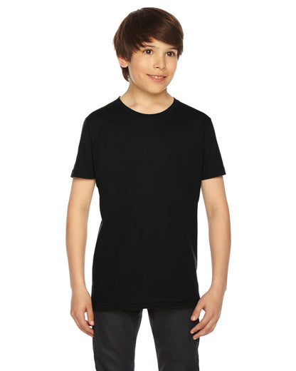 Youth Fine Jersey Short-Sleeve T-Shirt - Black