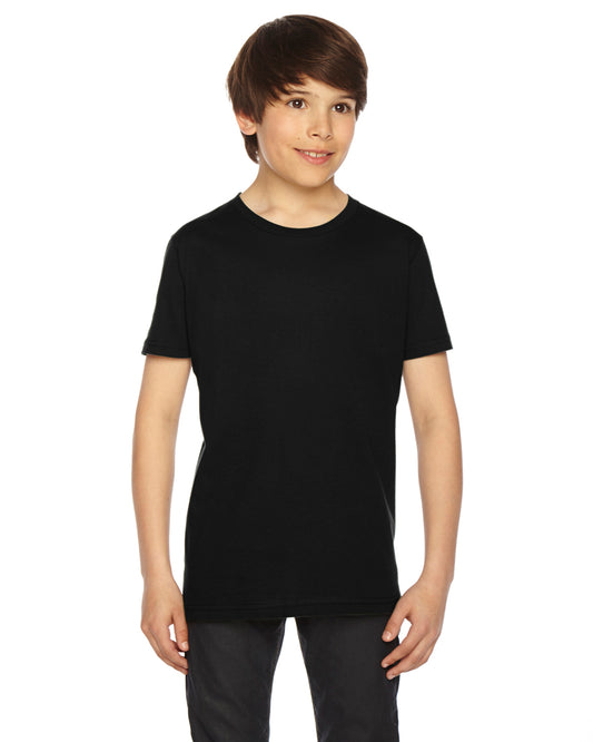 Youth Fine Jersey Short-Sleeve T-Shirt - Black