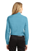Women's Long Sleeve Easy Care Shirt - Maui Blue