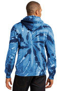 Unisex Tie-Dye Pullover Hoodie - Navy