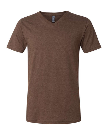 Unisex Jersey Short-Sleeve V-Neck T-Shirt - Heather Brown