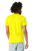 Unisex Heather CVC T-Shirt - Neon Yellow