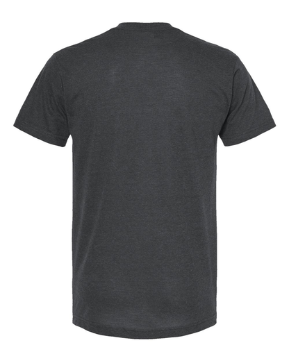 Unisex Poly-Rich V-Neck Tee - Heather Charcoal