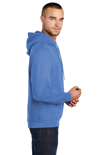 Unisex Core Fleece Pullover Hoodie - Heather Royal