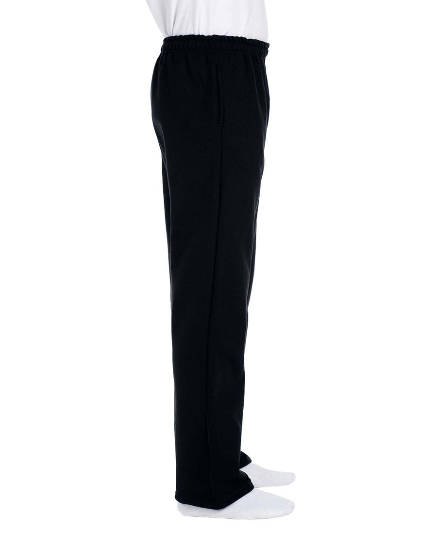 Adult DryBlend® Adult 9 oz., 50/50 Open-Bottom Sweatpants - Black