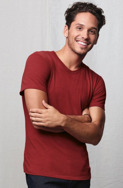 Men's Modal Triblend T-Shirt - Carmine Red Triblend