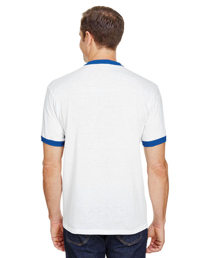50/50 Ringer T-Shirt - White / Royal